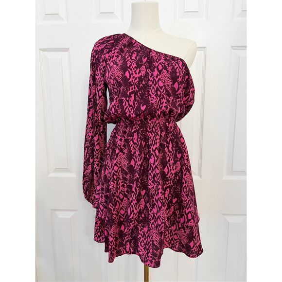 Maaji Dresses & Skirts - Maaji Womens Pink Slangenprint Loveliness Quartz Loveliness Mini Dress Small NWT